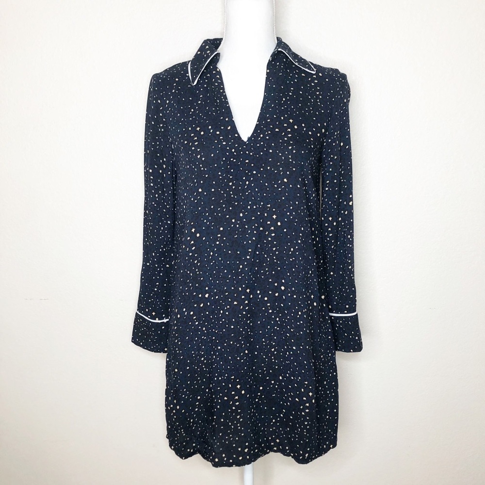 Zara long sleeve animal print dress